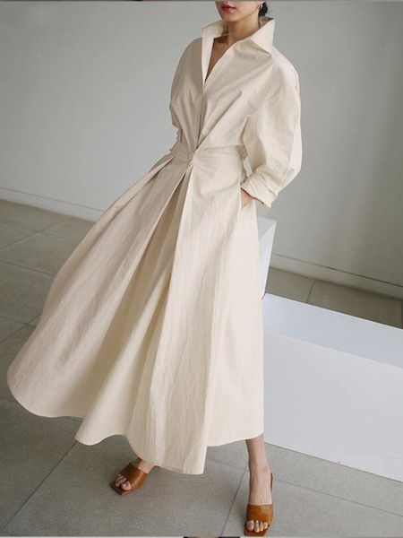 casual dresses summer women's dress fashion solid color women's retro lapel elastic waist shirt long sleeve big swing women's, Black;gray
casual dresses summer women's dress fashion solid color women's retro lapel elastic waist shirt long sleeve big swing women's, Black;gray