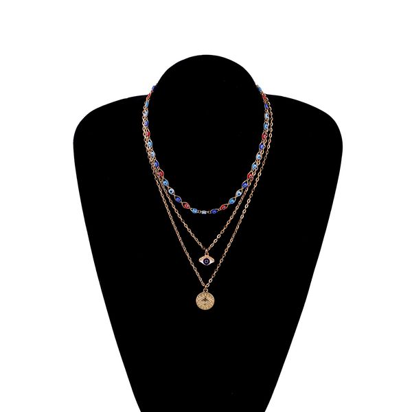 multi-layer devil's eye pendant necklaces necklaces for women 3 color designer jewlery for women luxury designer new rexaggerated trend, Silver
multi-layer devil's eye pendant necklaces necklaces for women 3 color designer jewlery for women luxury designer new rexaggerated trend, Silver