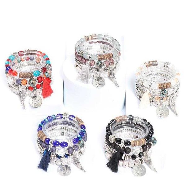 bohemian bracelet love round strand wings beaded all match female accessories wholesale, Black
bohemian bracelet love round strand wings beaded all match female accessories wholesale, Black