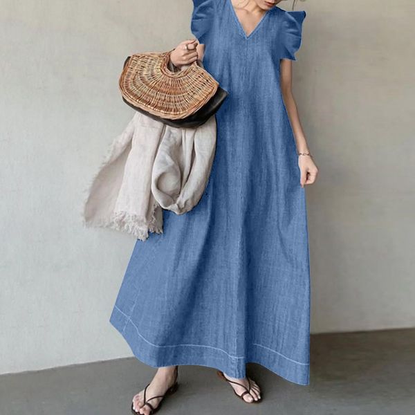 casual dresses women denim solid dress summer vintage korea simple sleeveless long robe dress female casual simple loose a-line dress 230511, Black;gray
casual dresses women denim solid dress summer vintage korea simple sleeveless long robe dress female casual simple loose a-line dress 230511, Black;gray