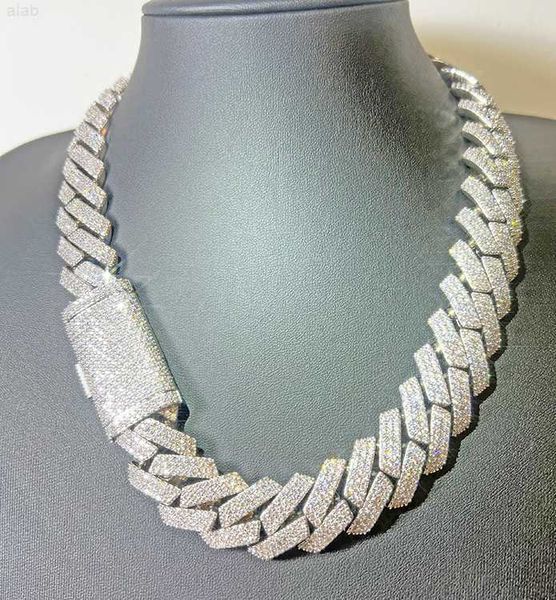 customized s925 solid silver 15mm 20mm wide 3rows cuban chain with gra d/vvs moissnaite hip hop necklace heavy cuban link
customized s925 solid silver 15mm 20mm wide 3rows cuban chain with gra d/vvs moissnaite hip hop necklace heavy cuban link