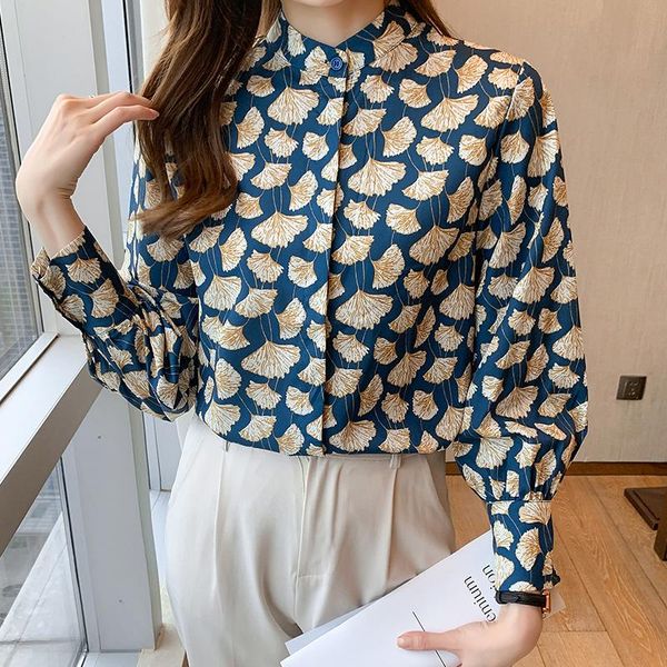 shirts france style women's blouses leafs printing ladies shirts 2022 spring autumn long sleeve shirts blusas mujer, White
shirts france style women's blouses leafs printing ladies shirts 2022 spring autumn long sleeve shirts blusas mujer, White