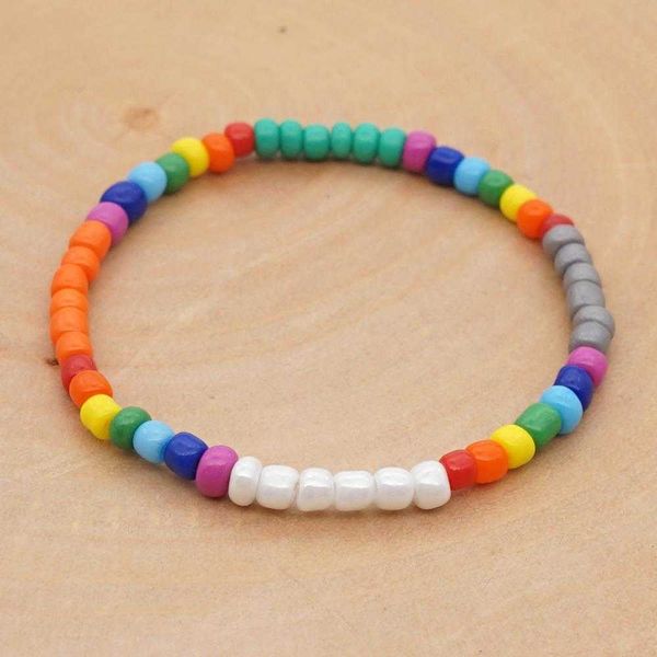 bohemian beach strand bracelet elastic glass beads beaded colorful wristband women, Black
bohemian beach strand bracelet elastic glass beads beaded colorful wristband women, Black