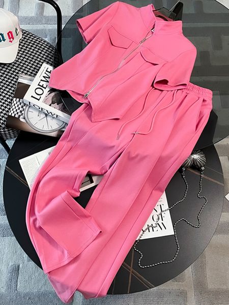 women's two piece pants fashion pink trousers two piece set for women summer short sleeved zipper elastic waist casual pants sports bla, White
women's two piece pants fashion pink trousers two piece set for women summer short sleeved zipper elastic waist casual pants sports bla, White