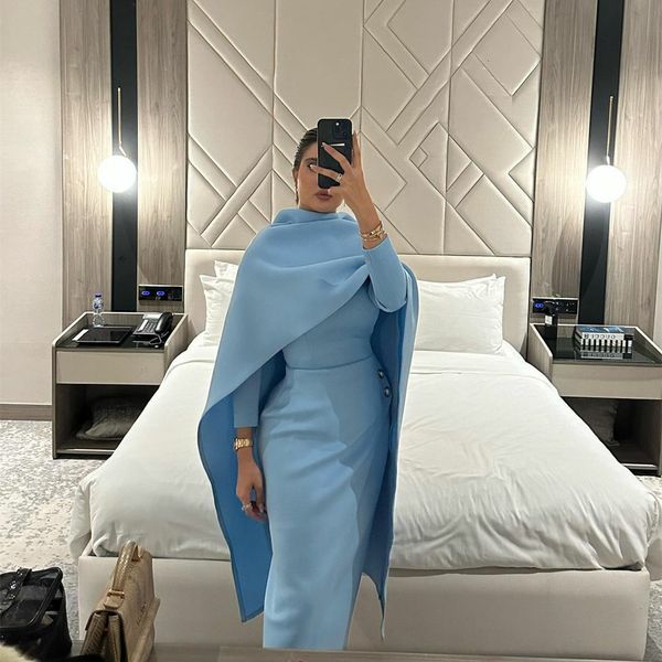 party dresses classy short crepe light blue evening sheath pleated ankle length prom dress robe de for women 230510, White;black
party dresses classy short crepe light blue evening sheath pleated ankle length prom dress robe de for women 230510, White;black