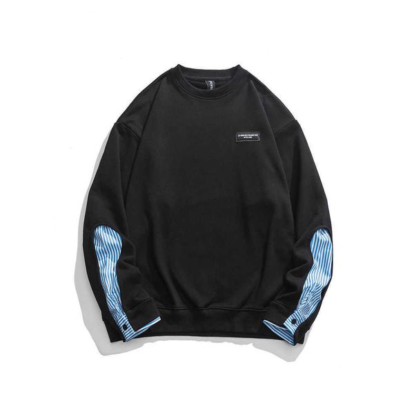 2023 fashion brand round neck fake two piece sweater men's autumn and winter american couple coat men's casual t-shirt, Black
2023 fashion brand round neck fake two piece sweater men's autumn and winter american couple coat men's casual t-shirt, Black
