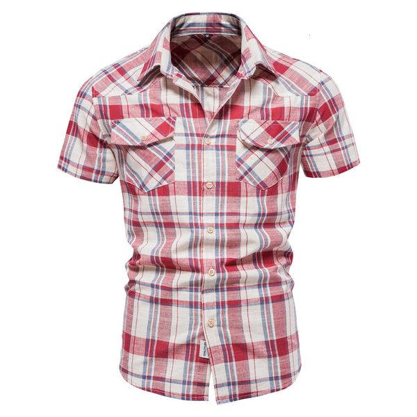 men's casual shirts summer short sleeve plaid shirts men's casual pockets decorated lapel short sleeve shirts for men 230511, White;black
men's casual shirts summer short sleeve plaid shirts men's casual pockets decorated lapel short sleeve shirts for men 230511, White;black