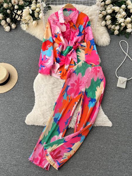 pants singreiny female fashion print two pieces suits bow bandage long sleeve +casual wide leg pants streetwear autumn retro sets, White
pants singreiny female fashion print two pieces suits bow bandage long sleeve +casual wide leg pants streetwear autumn retro sets, White