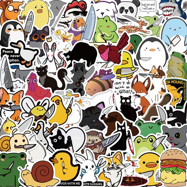 60pcs cartoon cute knife animals graffiti stickers for diy luggage lapskateboard motorcycle bicycle stickers tt217
60pcs cartoon cute knife animals graffiti stickers for diy luggage lapskateboard motorcycle bicycle stickers tt217