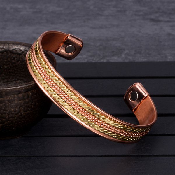 charm bracelets twisted pure copper adjustable 11mm wide therapy arthritis energy benefits cuff for women 230511, Golden;silver
charm bracelets twisted pure copper adjustable 11mm wide therapy arthritis energy benefits cuff for women 230511, Golden;silver