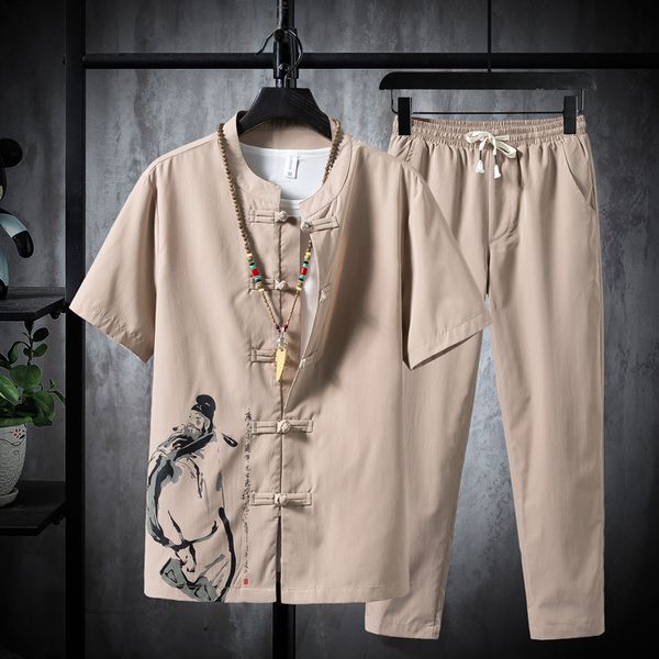 men s tracksuits summer short sleeve mens shirt trousers print pattern casual elastic waist tracksuit men two piece suit 230511, Gray
men s tracksuits summer short sleeve mens shirt trousers print pattern casual elastic waist tracksuit men two piece suit 230511, Gray