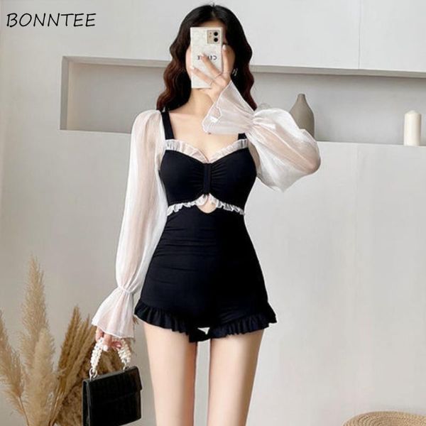 swimwear coverup women high waist lace patchwork bf swimwear elegant beach style female mini one pieces holiday cozy slim backless, White;black
swimwear coverup women high waist lace patchwork bf swimwear elegant beach style female mini one pieces holiday cozy slim backless, White;black