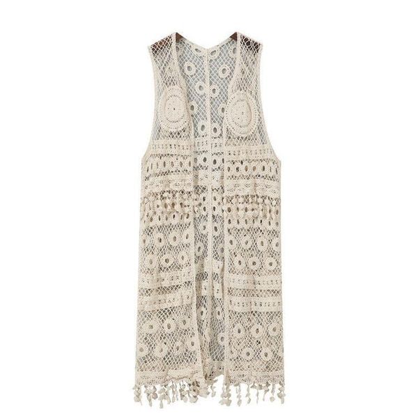vests lace cardigan women vest casual hollow out perspective irregular long beach elegant korean, Black;white
vests lace cardigan women vest casual hollow out perspective irregular long beach elegant korean, Black;white