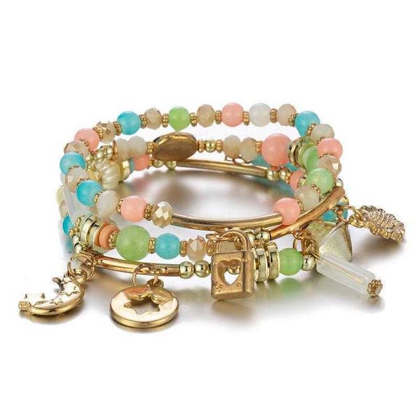 bracelet simple sunflower multi layer crystal female bohemian pearl elastic, Golden;silver
bracelet simple sunflower multi layer crystal female bohemian pearl elastic, Golden;silver