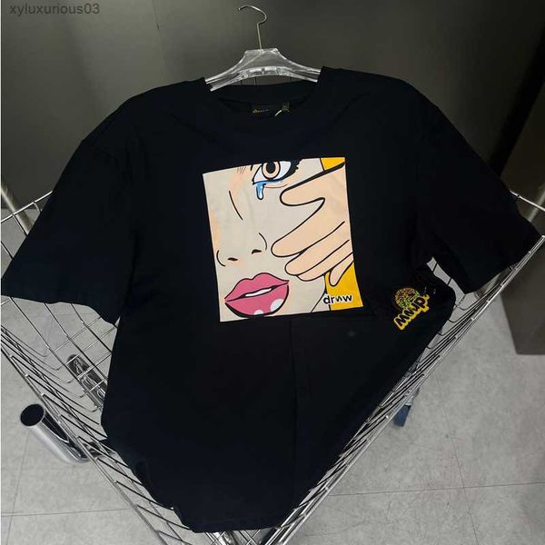 drews house tees crying girl printed t-shirt men women cotton t shirt o-neck, White;black
drews house tees crying girl printed t-shirt men women cotton t shirt o-neck, White;black