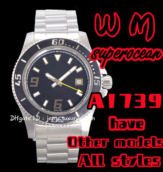 wm a1739 superocean luxury men's watch with swiss 2824 self-winding mechanical movement 44mm diameter 300 meters waterproof.seven, Slivery;brown
wm a1739 superocean luxury men's watch with swiss 2824 self-winding mechanical movement 44mm diameter 300 meters waterproof.seven, Slivery;brown