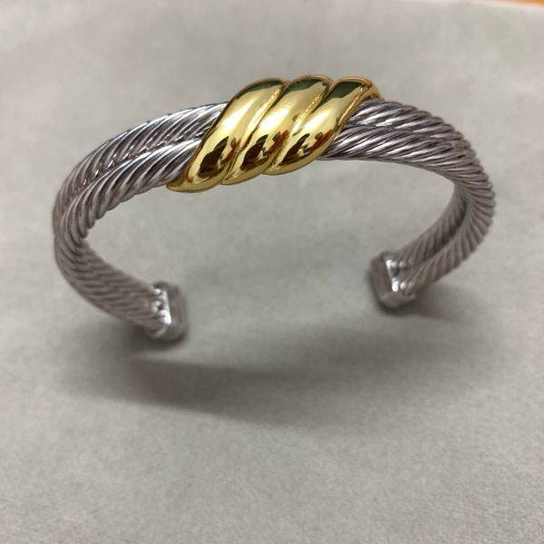 twisted cable bracelet cuff mens brand bangles charm womens bangle wire vintage c-shaped luxury gold plated men 10mm bracelets, Black
twisted cable bracelet cuff mens brand bangles charm womens bangle wire vintage c-shaped luxury gold plated men 10mm bracelets, Black