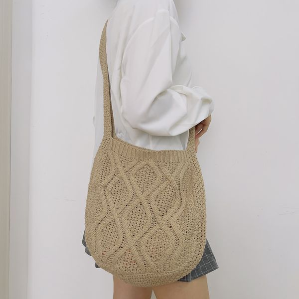 evening bags fashion knitted shoulder for women large capacity crossbody ladies weave casual shopping messenger purse handbag 230510
evening bags fashion knitted shoulder for women large capacity crossbody ladies weave casual shopping messenger purse handbag 230510