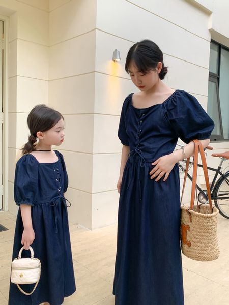 family matching outfits mommy and daughter clothes dress 2023 spring summer simple style solid color fashionable denim girls long 230511, Blue
family matching outfits mommy and daughter clothes dress 2023 spring summer simple style solid color fashionable denim girls long 230511, Blue