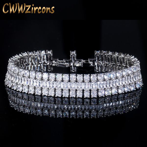 chain cwwzircons brand sparkling white gold color grade cubic zirconia stone luxury big wrap bracelet bridal wedding jewelry cb043 230511, Black
chain cwwzircons brand sparkling white gold color grade cubic zirconia stone luxury big wrap bracelet bridal wedding jewelry cb043 230511, Black