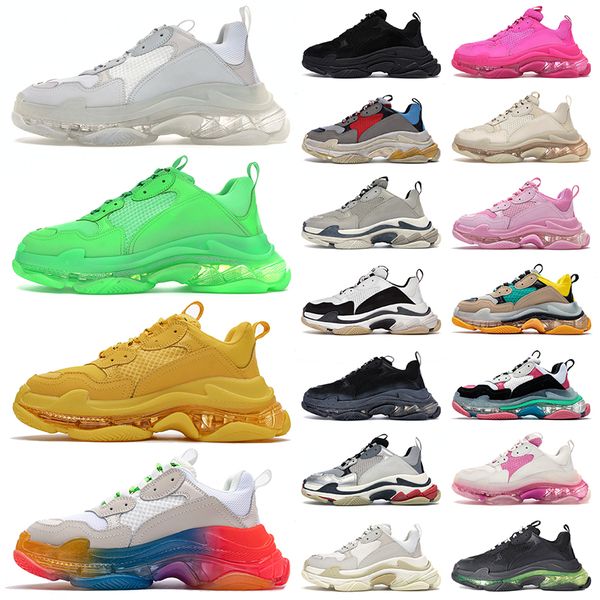 authentic triple s men women designer shoes triple-s luxury loafers old dad grandpa 17fw paris vintage clear sole crystal bottom trainers ou, Black
authentic triple s men women designer shoes triple-s luxury loafers old dad grandpa 17fw paris vintage clear sole crystal bottom trainers ou, Black