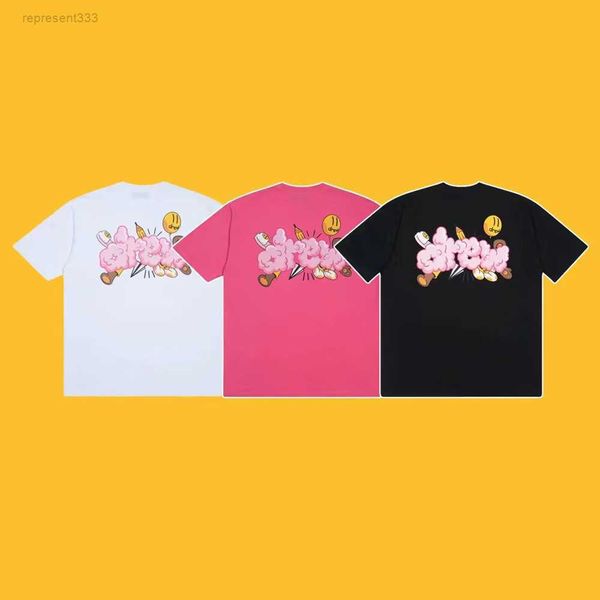 drew face cartoon theme small print street american loose fitting short sleeved t-shirt for men and trend 1n92, White;black
drew face cartoon theme small print street american loose fitting short sleeved t-shirt for men and trend 1n92, White;black