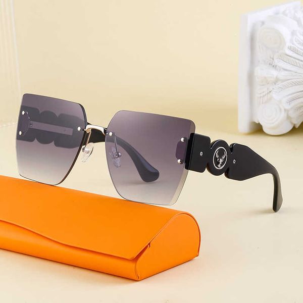 frames fashionable large frame trendy frameless cut edge sun protection sunglasses for women, White;black
frames fashionable large frame trendy frameless cut edge sun protection sunglasses for women, White;black