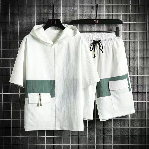 men's tracksuits summer hip hop hoodie set men fashion patchwork two piece set men's short sleeve t-shirt shorts sets sportswear t, Gray
men's tracksuits summer hip hop hoodie set men fashion patchwork two piece set men's short sleeve t-shirt shorts sets sportswear t, Gray