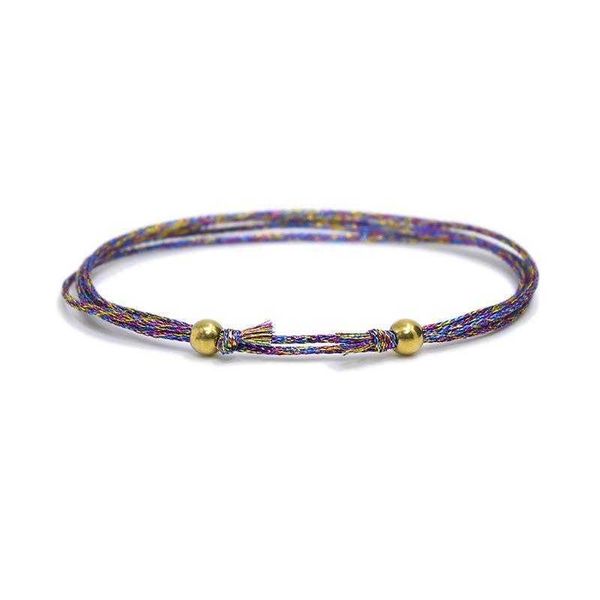 style magic color rope couple bracelet gold thread carrying strap copper bead colorful wristband, Golden;silver
style magic color rope couple bracelet gold thread carrying strap copper bead colorful wristband, Golden;silver