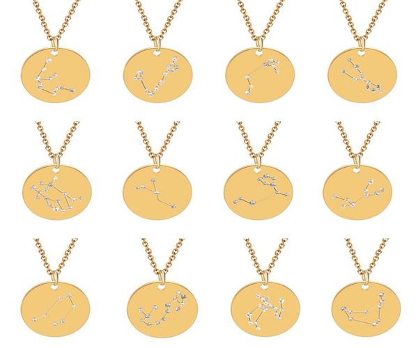 stainless steel 12 constell necklace crystal horoscope coin necklaces pendants women men fashion jewelry will and sandy8335242, Silver
stainless steel 12 constell necklace crystal horoscope coin necklaces pendants women men fashion jewelry will and sandy8335242, Silver
