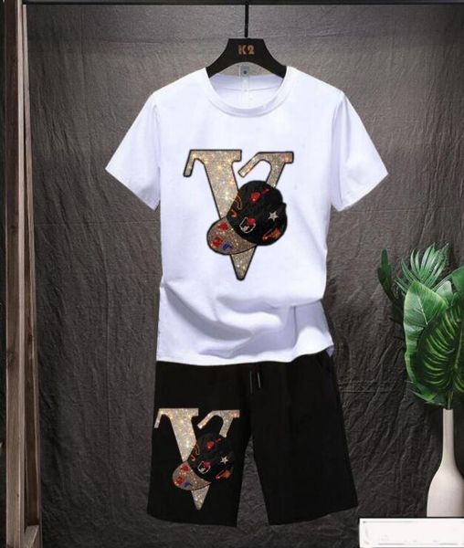 men's tracksuits diamonds tracksuit men fashion street wear short sleeve o neck cotton suit 230511, Gray
men's tracksuits diamonds tracksuit men fashion street wear short sleeve o neck cotton suit 230511, Gray
