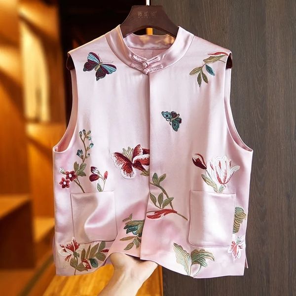 women's vests summer chinese vest vintage women modern oriental traditional ethnic gilet clothes casual jacket hanfu sleeveless 230511, Black;white
women's vests summer chinese vest vintage women modern oriental traditional ethnic gilet clothes casual jacket hanfu sleeveless 230511, Black;white