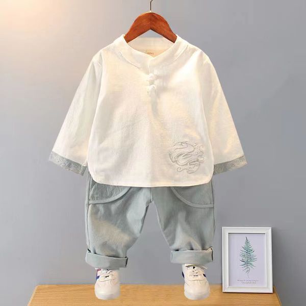 setssuits childrens wear boys han spring and autumn tang babys summer chinese style twopiece 230510
setssuits childrens wear boys han spring and autumn tang babys summer chinese style twopiece 230510