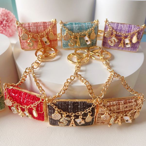 high-end designer keychains for woman creative fashion cloth art alloy rhinestone small fragrance wind key chain car key ring bag pendant, Silver
high-end designer keychains for woman creative fashion cloth art alloy rhinestone small fragrance wind key chain car key ring bag pendant, Silver