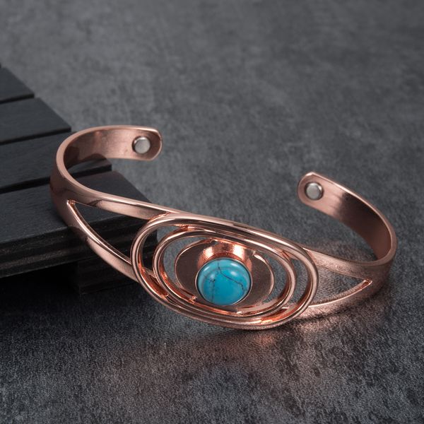 charm bracelets vinterly magnetic copper bracelet blue stone oval adjustable open cuff bangles for women 230511, Golden;silver
charm bracelets vinterly magnetic copper bracelet blue stone oval adjustable open cuff bangles for women 230511, Golden;silver