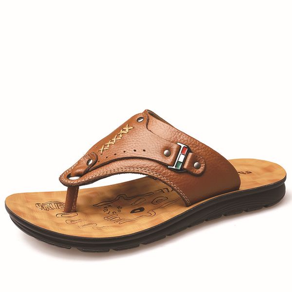 slippers men's shoes summer fashion sandals non slip beach open toe soft sole outdoor leather herringbone men 230510, Black
slippers men's shoes summer fashion sandals non slip beach open toe soft sole outdoor leather herringbone men 230510, Black