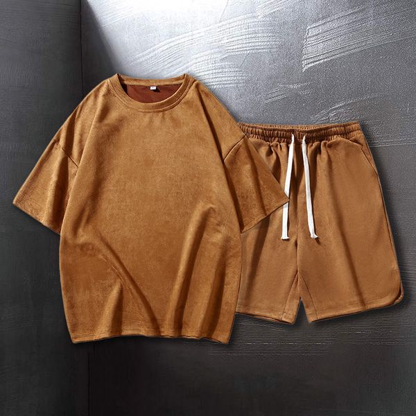 men's tracksuits suede 2 piece set men summer clothing shorts set breathe hip hop casual clothes men streetwear tracksuit outfits 23051, Gray
men's tracksuits suede 2 piece set men summer clothing shorts set breathe hip hop casual clothes men streetwear tracksuit outfits 23051, Gray