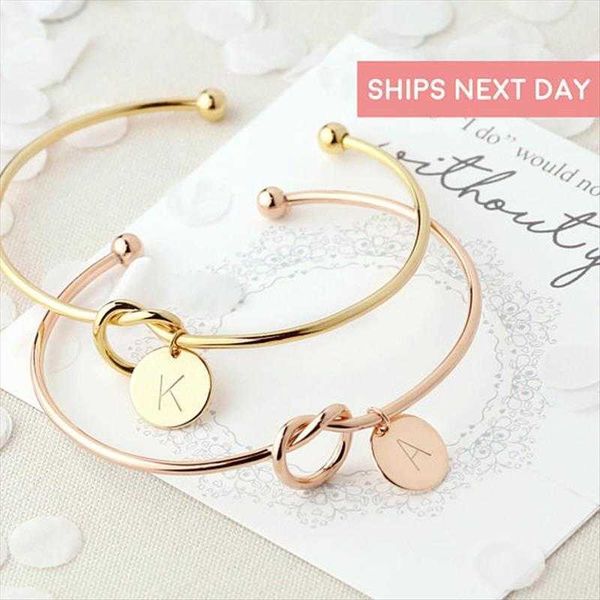 fashion knotted bracelet with letters personalized initial heart knot monogram bridesmaid, Golden;silver
fashion knotted bracelet with letters personalized initial heart knot monogram bridesmaid, Golden;silver
