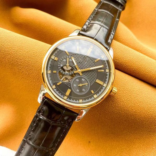 luxury boutique men's watch multi-function design mineral super strong mirror surface 40mm, Slivery;brown
luxury boutique men's watch multi-function design mineral super strong mirror surface 40mm, Slivery;brown