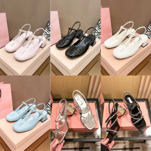 miu leather high heels 2023 new back empty baotou sandals women's thick heel diamond slingbacks sandale sandles, Black
miu leather high heels 2023 new back empty baotou sandals women's thick heel diamond slingbacks sandale sandles, Black