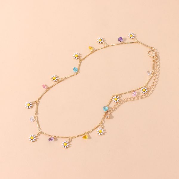 luxury designer colorful jewel chain necklace female simple temperament painted drop glaze flower necklace adjustable length pendant necklac, Silver
luxury designer colorful jewel chain necklace female simple temperament painted drop glaze flower necklace adjustable length pendant necklac, Silver