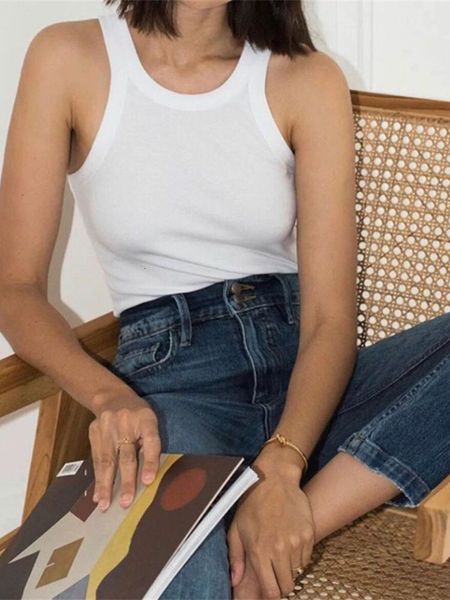 women's tanks camis summer women tank vest simple elastic ladies sleeveless sling 230510, White
women's tanks camis summer women tank vest simple elastic ladies sleeveless sling 230510, White