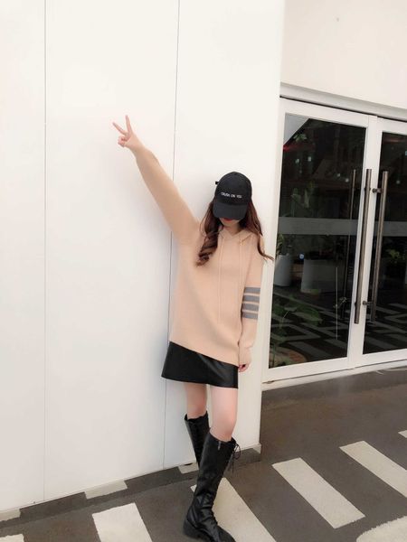 women's hoodie fashion matching tb style hoodie korean version loose preppy style 2023 variety of styles to choose from, Black
women's hoodie fashion matching tb style hoodie korean version loose preppy style 2023 variety of styles to choose from, Black