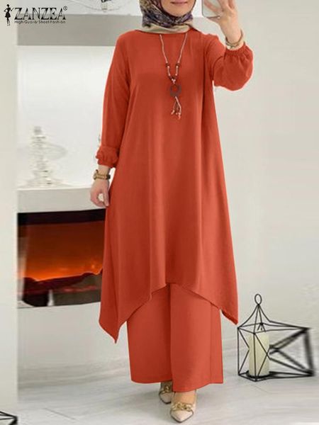 dress autumn muslim sets 2pcs causal long sleeve blouse pants abayas for women turkey kaftan zanzea fashion tracksuit islamic clothing, White
dress autumn muslim sets 2pcs causal long sleeve blouse pants abayas for women turkey kaftan zanzea fashion tracksuit islamic clothing, White