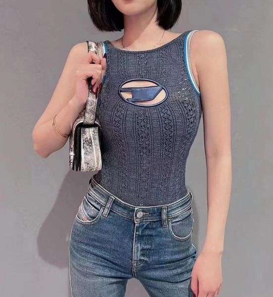 women knits r embroidery knitted vest sleeveless breathable knitted pullover womens sport, White
women knits r embroidery knitted vest sleeveless breathable knitted pullover womens sport, White