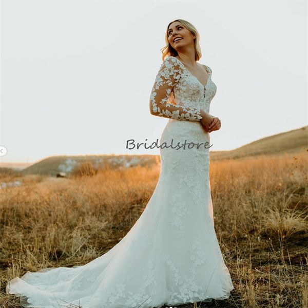 dream mermaid lace wedding dress 2023 v neck long sleeve rustic country bridal dresses backless elegant civil boho bride robe mariee femme v, White
dream mermaid lace wedding dress 2023 v neck long sleeve rustic country bridal dresses backless elegant civil boho bride robe mariee femme v, White