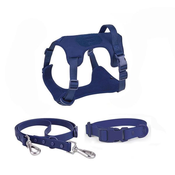 

Pet Harness Collar and Leash Set, PVC Dog Leash, No Pull with Adjustable Buckles for Puppies, , Medium, Large, and Extra-Large Dogs