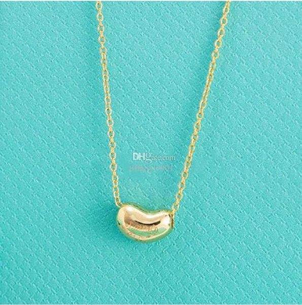 gold bean design 18k gold necklace women's necklace couple necklace exquisite packaging holiday gift, Silver
gold bean design 18k gold necklace women's necklace couple necklace exquisite packaging holiday gift, Silver