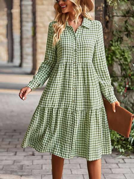 casual dresses casual plaid shirt dress for women turn down long sleeve maxi dress female vintage single breasted patchwork dress spring aut, Black;gray
casual dresses casual plaid shirt dress for women turn down long sleeve maxi dress female vintage single breasted patchwork dress spring aut, Black;gray