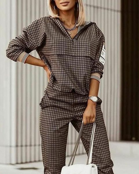 women's two piece pants women long sleeve two piece set sweatshirt fashion lattice zipper casual pocket trousers ladies suit mujer 2305, White
women's two piece pants women long sleeve two piece set sweatshirt fashion lattice zipper casual pocket trousers ladies suit mujer 2305, White